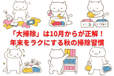 実は「大掃除」は10月からが正解！年末をラクにする秋の掃除習慣